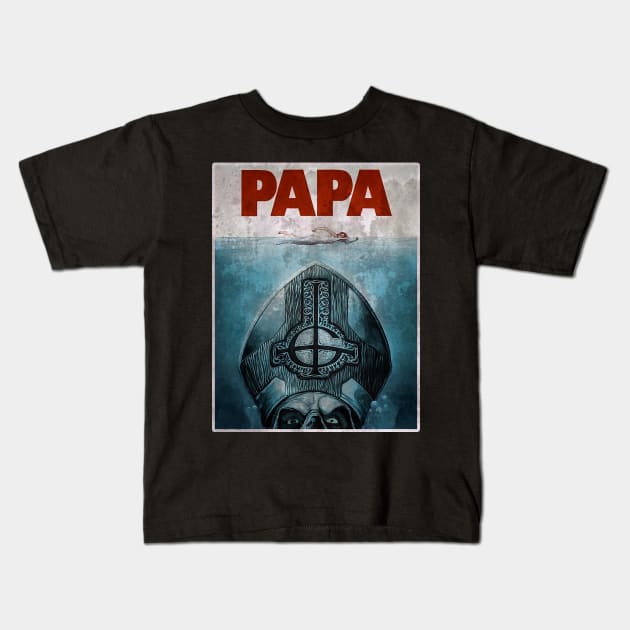 Papa Kids T-Shirt by Mothman